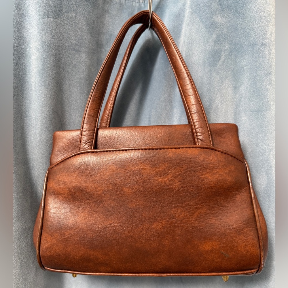 Vintage Brown Faux Leather Handbag
